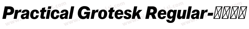 Practical Grotesk Regular字体转换